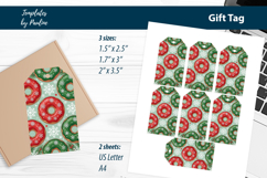 Holiday Treat Tags, Cute Donut Xmas Gift Tags Product Image 1