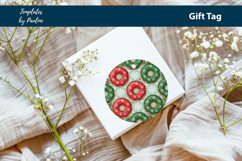 Cute Donut Xmas Gift Tags, Print and Cut Product Image 4