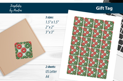 Donut Christmas Gift Tags Printable, Print and Cut Product Image 3