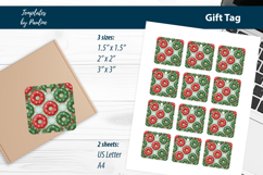 Donut Christmas Gift Tags Printable, Print and Cut Product Image 2