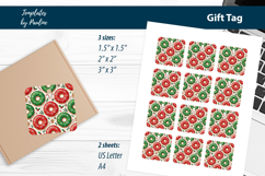 Cute Donut Xmas Gift Tags Printable, Print and Cut Product Image 2