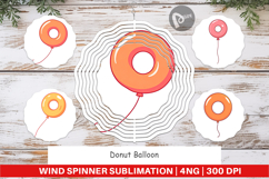 Wind Spinner Donut Balloon Product Image 1