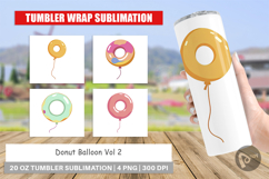 Tumbler Donut Balloon Product Image 1