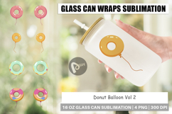 Glass Can Donut Balloon Product Image 1