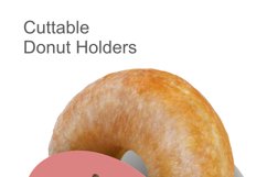 Donut Holder with Flower SVG Paper Cut Template