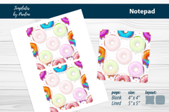 Printable Donut Shopping Notes, Shopping List Memo Pad Product Image 4