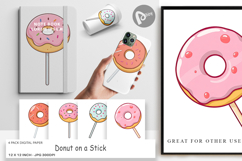 Digital Paper Donut Stick Product Image 1