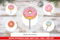 Wind Spinner Donut Stick Product Image 1