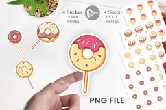 Donut Stick Sticker Product Image 1