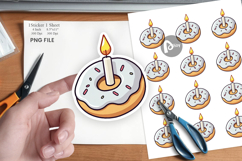 Donut Candle Sticker Product Image 1