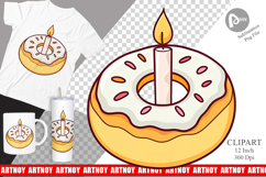 Donut Candle Clipart Product Image 1