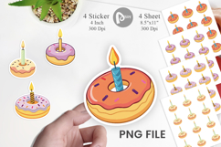 Donut Candle Sticker Product Image 1
