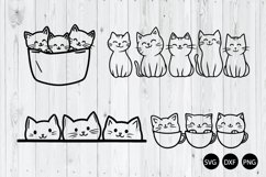 Doodle Cat SVG, Funny Cat SVG, Cat SVG, Animal SVG Product Image 1