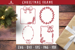 Doodle Christmas Frame SVG Card making 