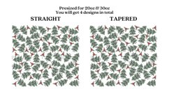 Bundle 6 Christmas Skinny Tumbler Sublimation Wrap SVG Product Image 3
