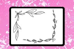 Doodle Corner Decorations Procreate Stamps Product Image 3