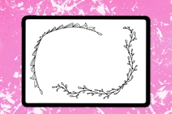 Doodle Corner Decorations Procreate Stamps Product Image 5