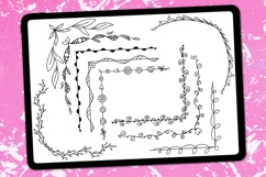 Doodle Corner Decorations Procreate Stamps Product Image 2