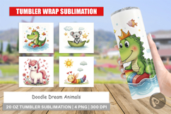 Tumbler Doodle Dream Animals Product Image 1