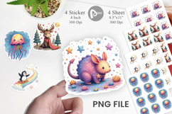 Doodle Dream Animals Sticker Product Image 1