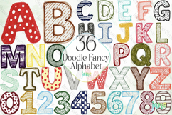 Doodle Fancy Abc Alphabet Bundle Product Image 1