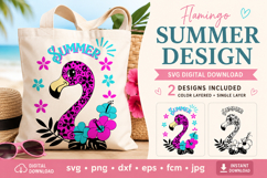 Doodle Flamingo svg, girl flamingo face Product Image 1