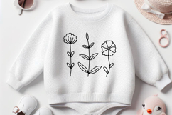 Doodle flowers and herbs| Flower clip art | SVG Product Image 2