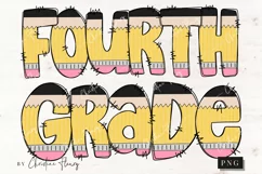Pencil Doodle Fourth Grade PNG | Back To School PNG Product Image 4