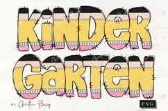 Pencil Doodle Kindergarten PNG | Back To School PNG Product Image 4