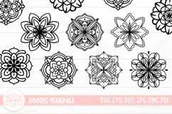 Mandala Doodle SVG Cut File Bundle Product Image 1