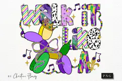 Walk It Like A Dog PNG | Mardi Gras Png Product Image 5