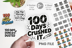 Doodle Marker 100 Days of School Sticker Product Image 1