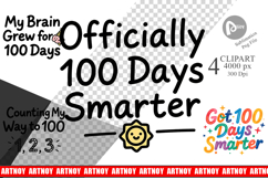 Doodle Marker 100 Days of School Clipart Product Image 1