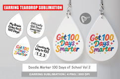 Doodle Marker 100 Days of School Earring Product Image 1