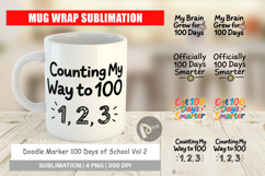Doodle Marker 100 Days Mug Wrap Product Image 1