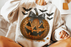 Halloween Pumpkin PNG, Pumpkin Coquette Bow PNG, Spooky PNG Product Image 3