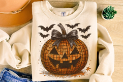 Halloween Pumpkin PNG, Pumpkin Coquette Bow PNG, Spooky PNG Product Image 4