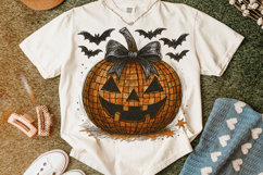 Halloween Pumpkin PNG, Pumpkin Coquette Bow PNG, Spooky PNG Product Image 5