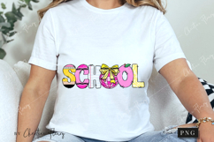 Preppy Coquette School Doodle PNG | Back To School PNG Product Image 3