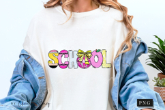 Preppy Coquette School Doodle PNG | Back To School PNG Product Image 4