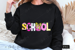 Preppy Coquette School Doodle PNG | Back To School PNG Product Image 5