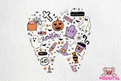 Halloween Dentist Halloween Doodle Sublimation Design Product Image 1