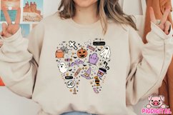 Halloween Dentist Halloween Doodle Sublimation Design Product Image 2