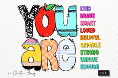 You Are School Motivational PNG | Back To School PNG Product Image 4