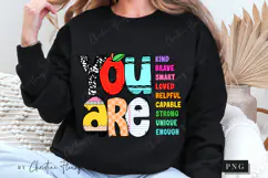 You Are School Motivational PNG | Back To School PNG Product Image 6