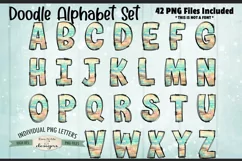 Beachy Driftwood Doodle Alphabet and Numbers | PNG Files Product Image 2