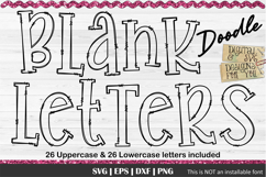 Blank Alphabet Letters - Doodle Alphabet Bundles - 4 Sets Product Image 2