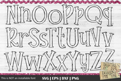 Blank Alphabet Letters - Doodle Alphabet Bundles - 4 Sets Product Image 4