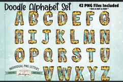Western Grunge Doodle Alphabet and Numbers | PNG Files Product Image 2