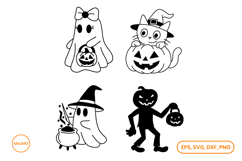 Halloween doodles hand drawn Product Image 2